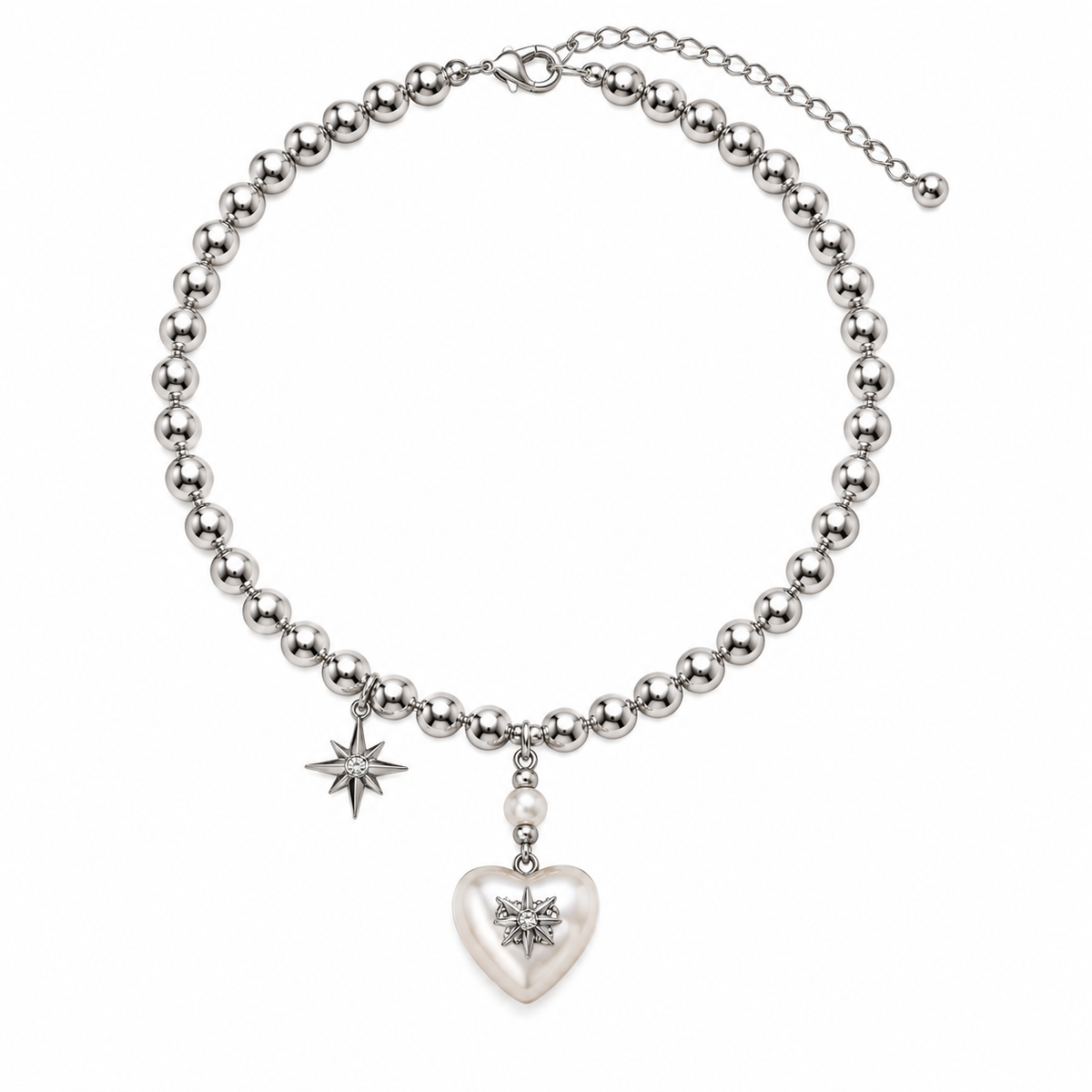 Gemcendra Celestia Heart Charm Necklace