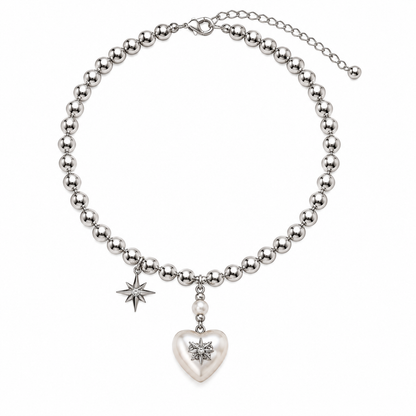 Gemcendra Celestia Heart Charm Necklace
