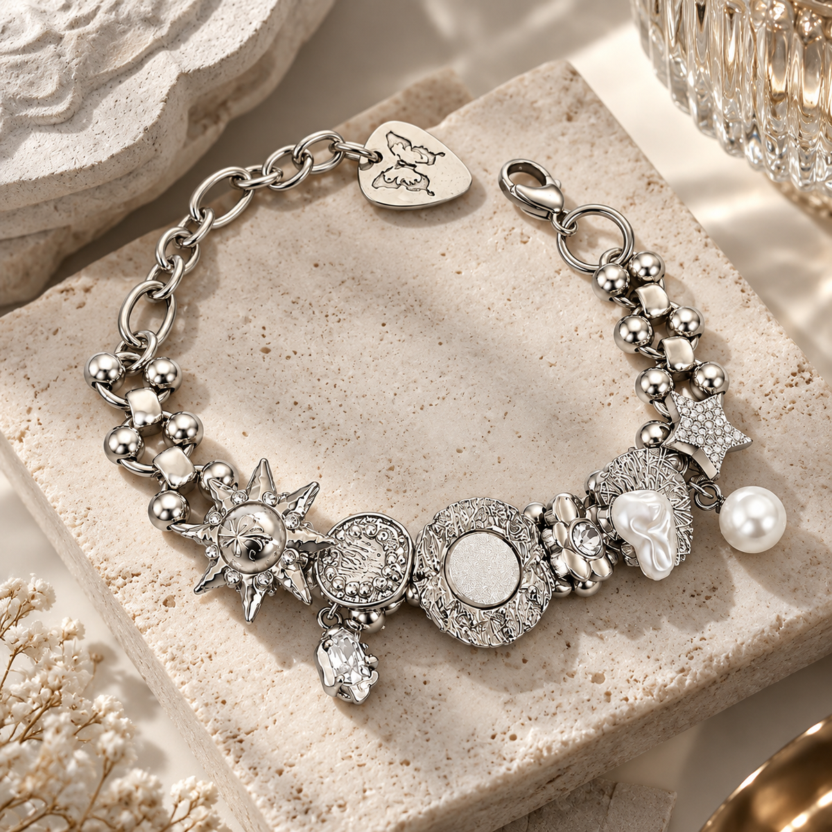 Gemcendra Celestia Relic Charm Necklace