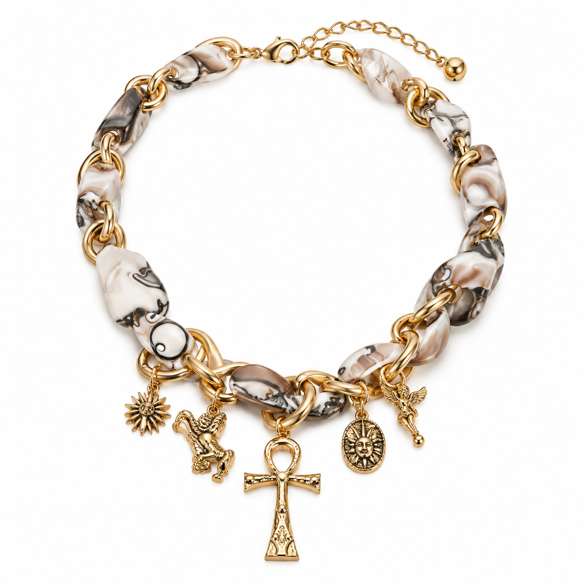 Gemcendra Aurelia Relic Charm Necklace