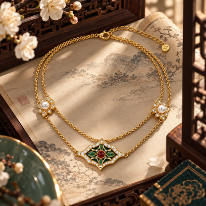 Gemcendra Éternelle Paris — Jardin Impérial Layered Necklace